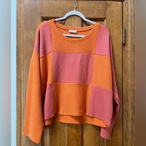 Chic Soul The Right Addition Sweater, Orange XXL